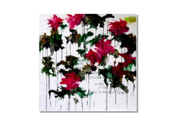 PEONIAS - Acrylic on canvas by ICI ET LÀ - view 3
